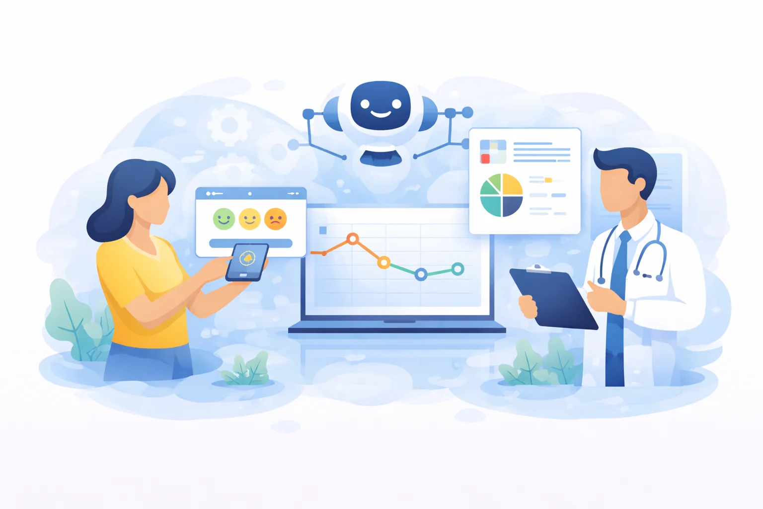 AI-powered feedback illustration