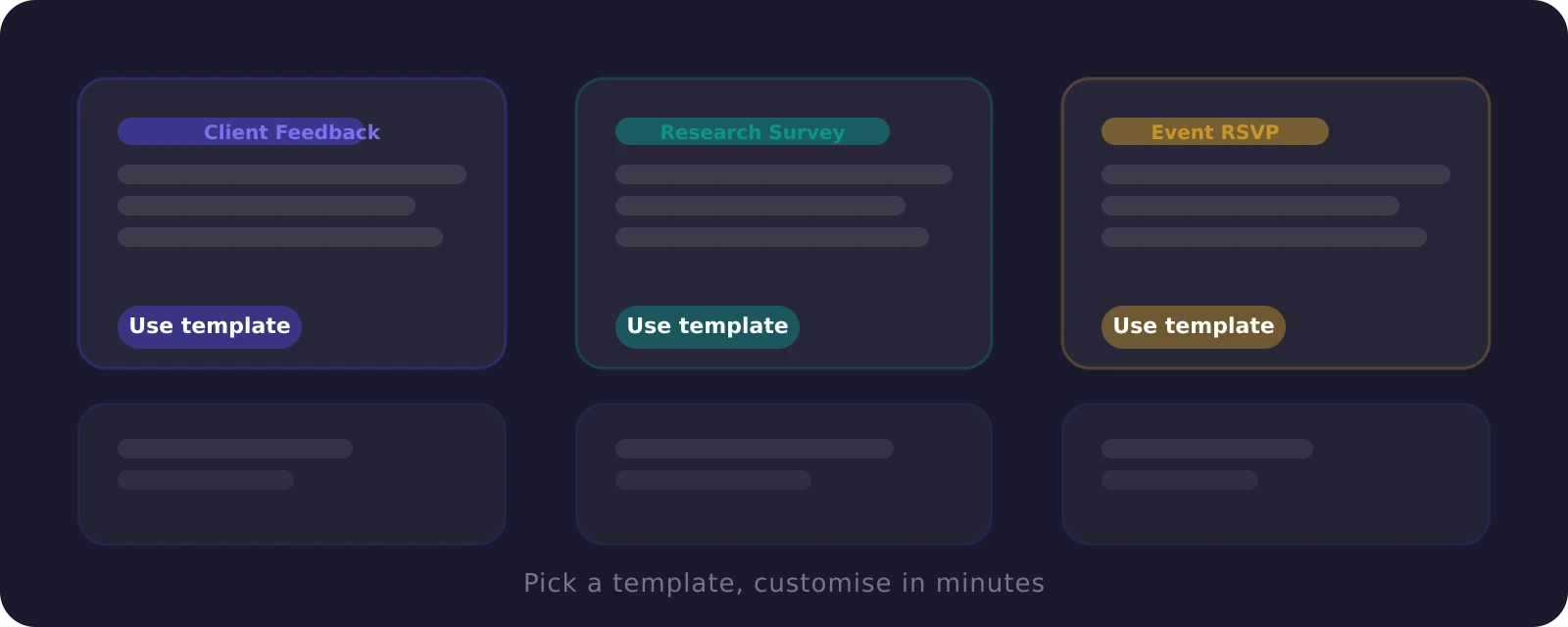 Ready-made form templates